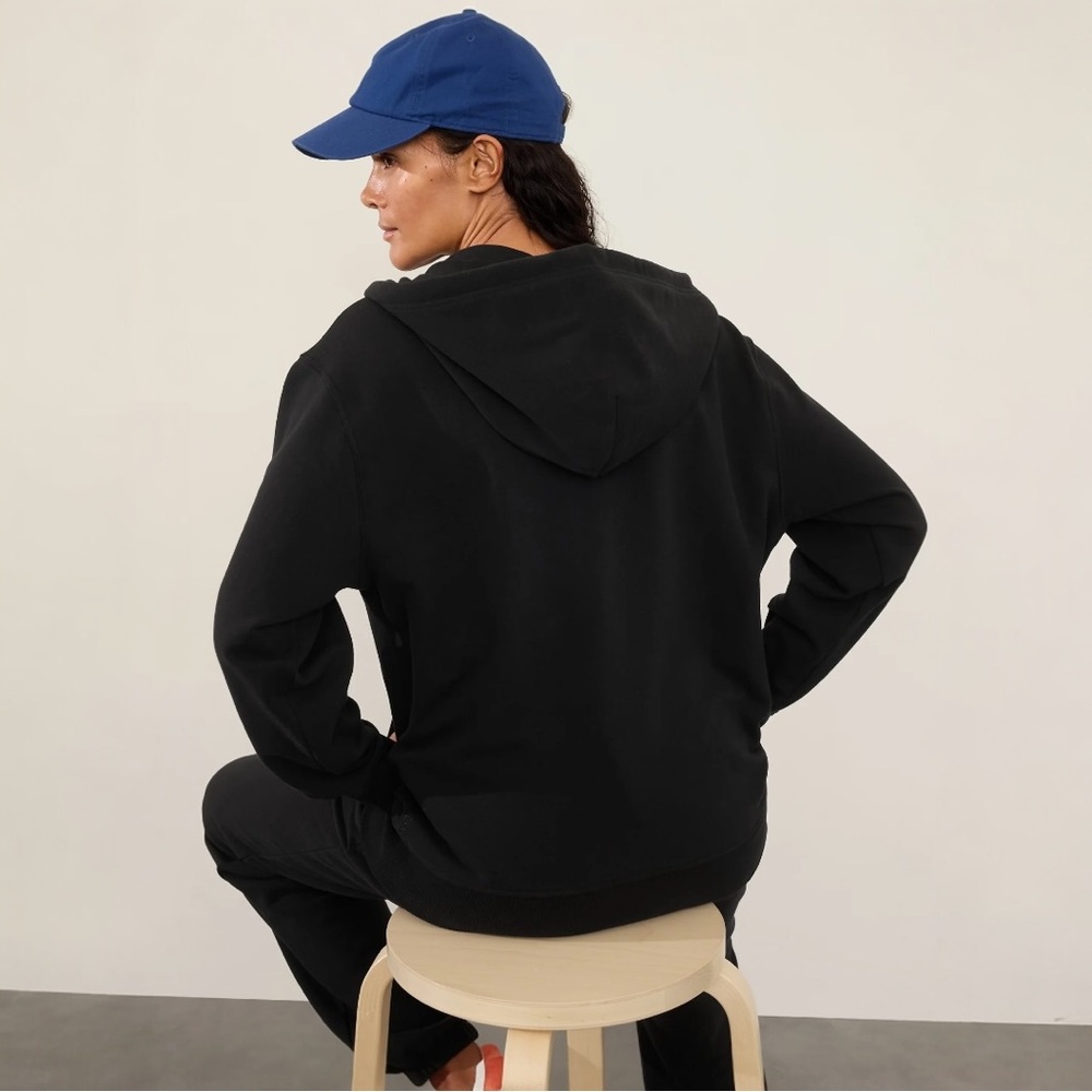 NWT Athleta Forever Fleece Oversized Full Zip - Picture 3 of 3